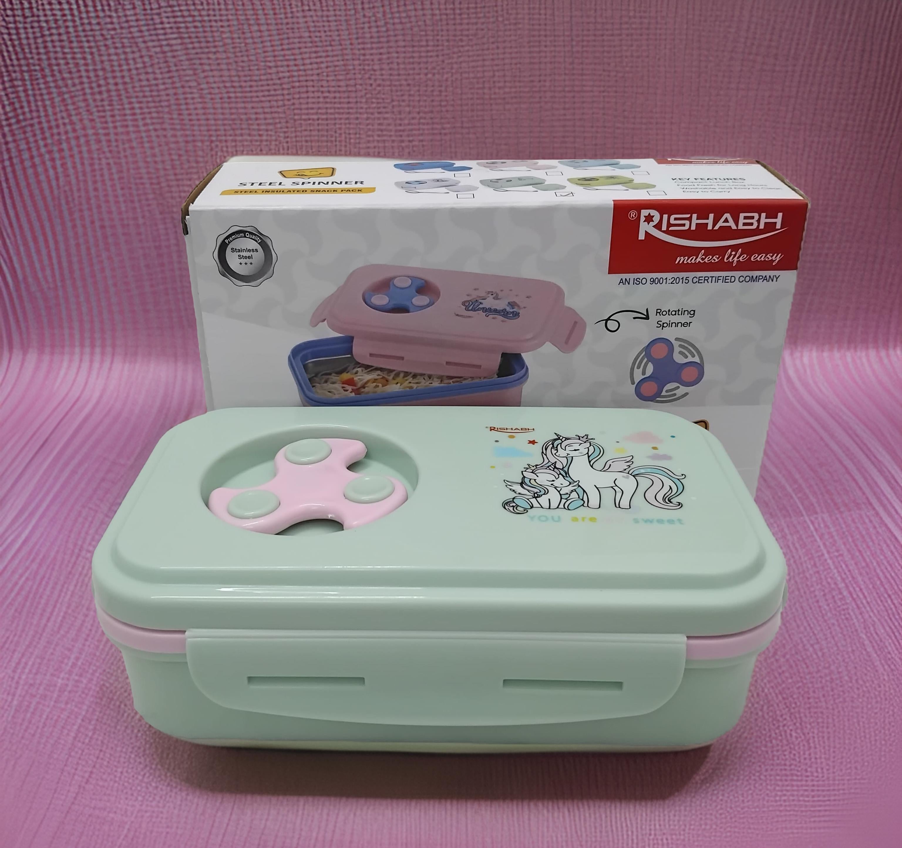 Rishabh Steel Spinner Lunch Box