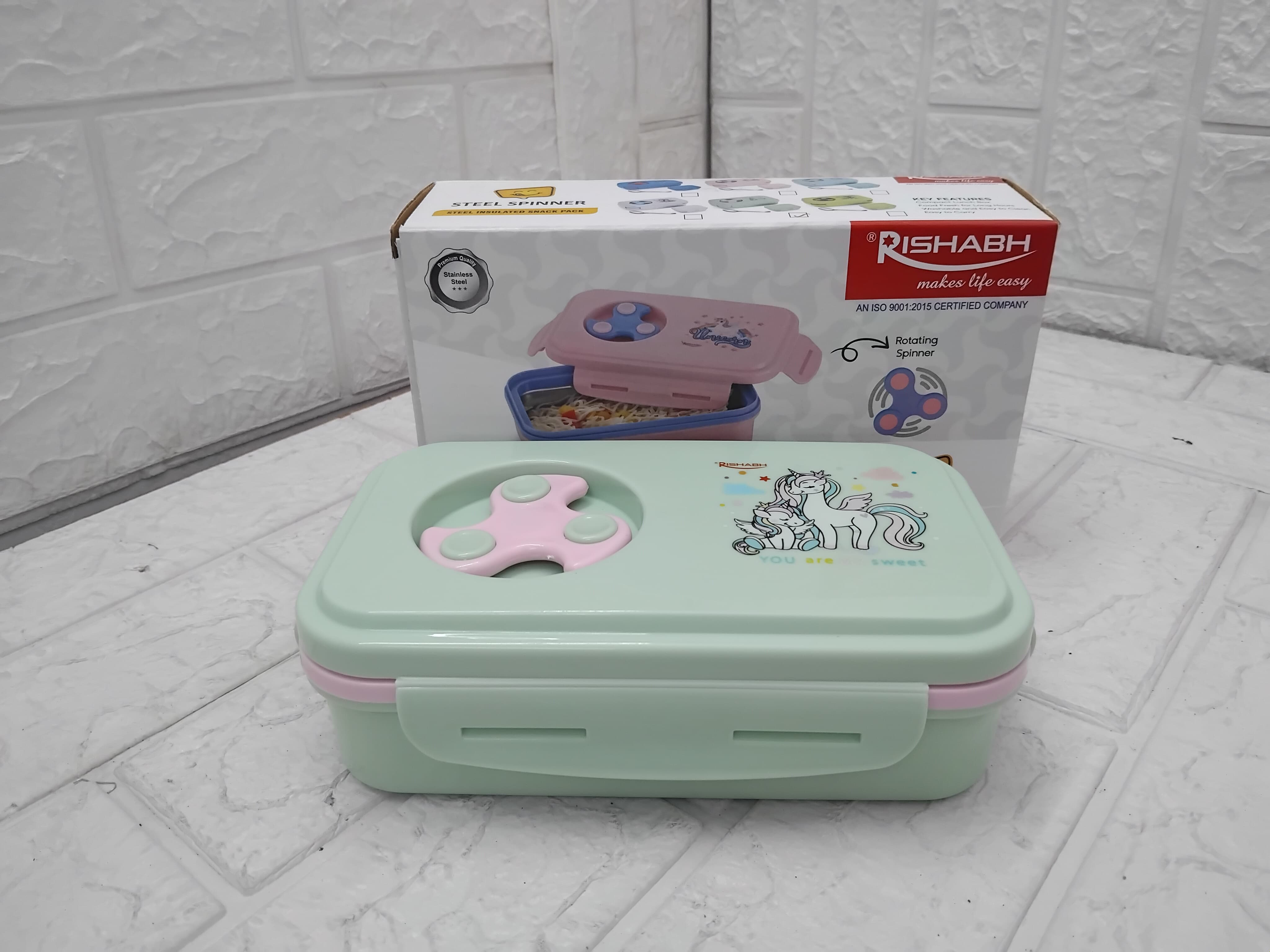 Rishabh Steel Spinner Lunch Box