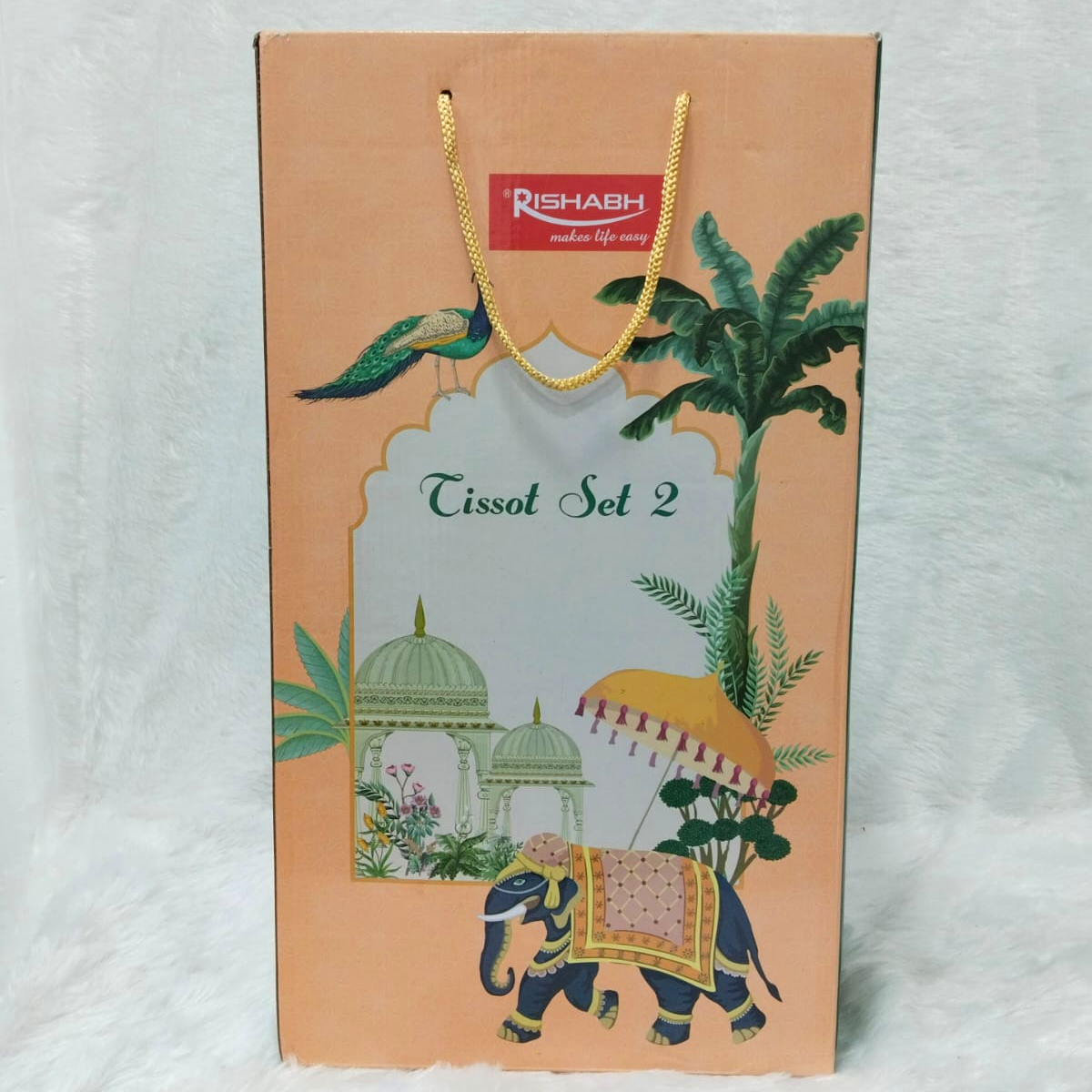 Rishabh Tissot Set 2 - Premium Black Marble Finish Water Jug & Hot Pot Combo