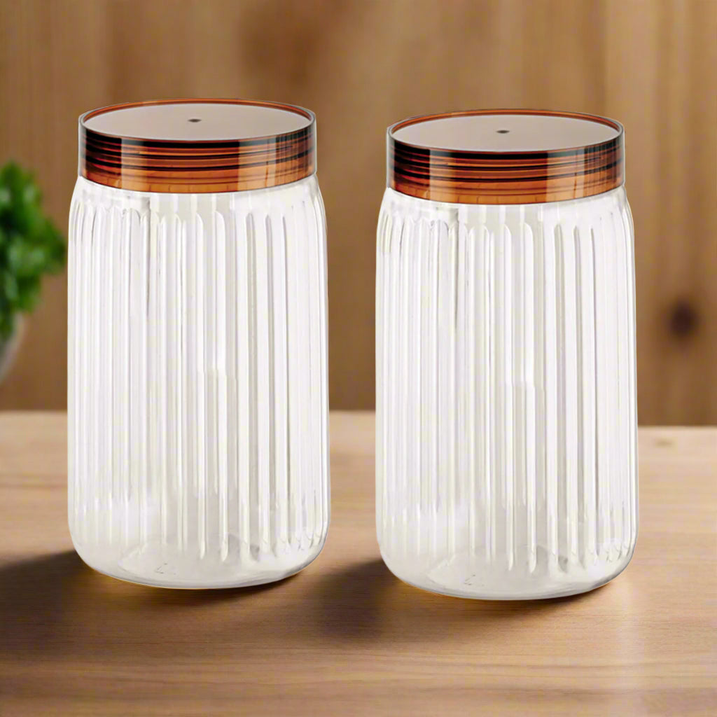 Rishabh valentino 1800ml Pet Kitchen Storage Signature PET Container 1800ML (3PC SET)