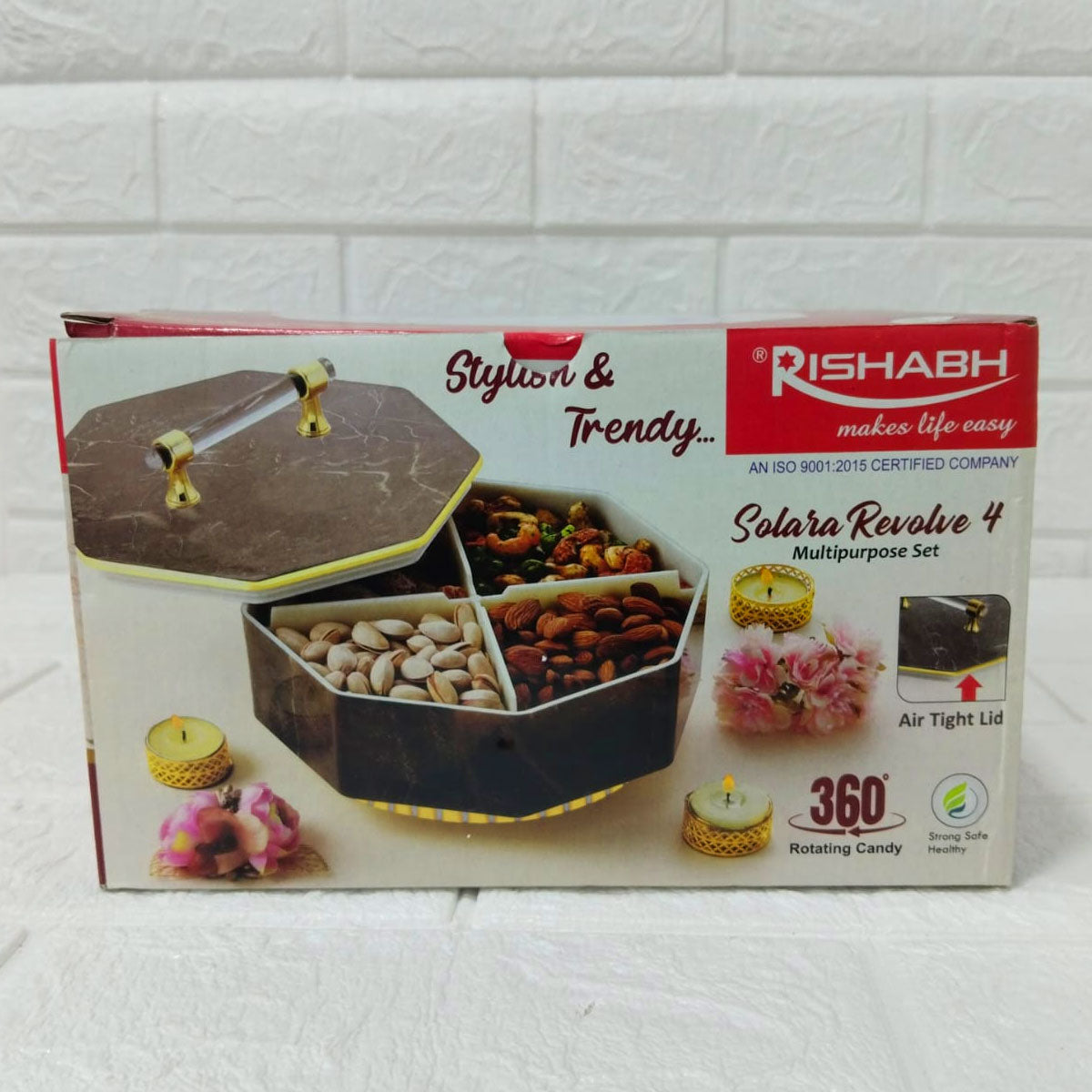 Rishabh Stylish & Trendy Multipurpose Set - Premium Hexagon Dry Fruit & Snack Storage Box