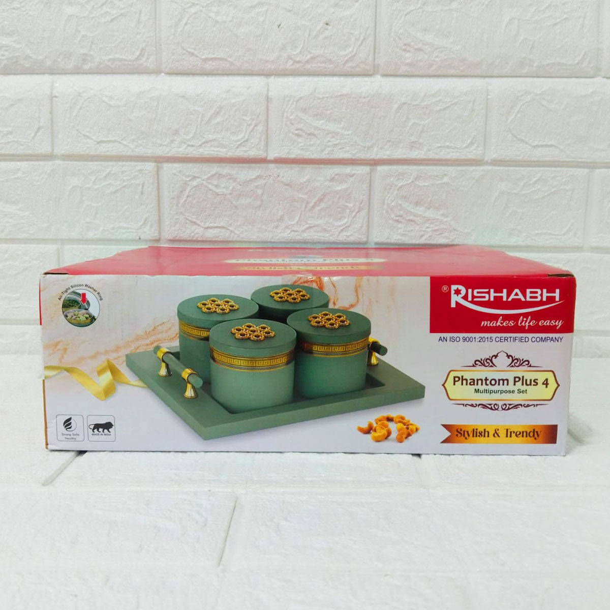 Rishabh Phantom Plus 4 – Stylish Multipurpose Container Set with Tray