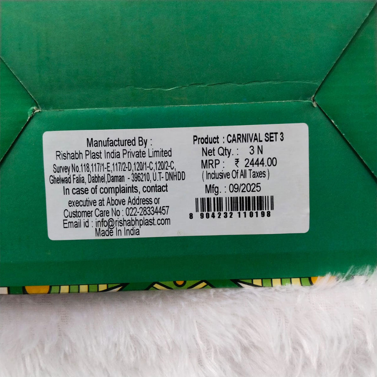 Rishabh Thermosteel Carnival Set of 3pc