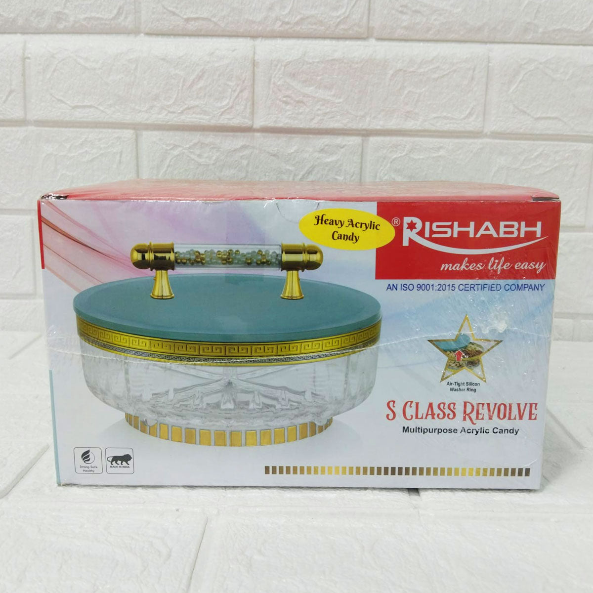 Rishabh S Class Revolve Multipurpose Acrylic Candy & Dry Fruit Box