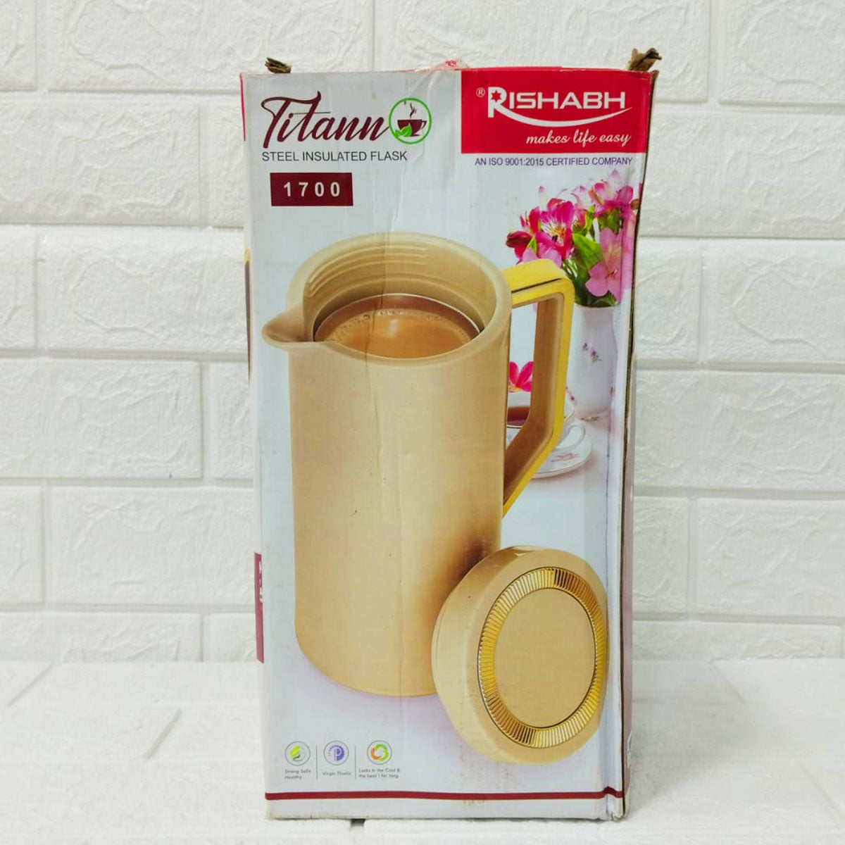 Rishabh Titann Steel Insulated Flask 1700 ml