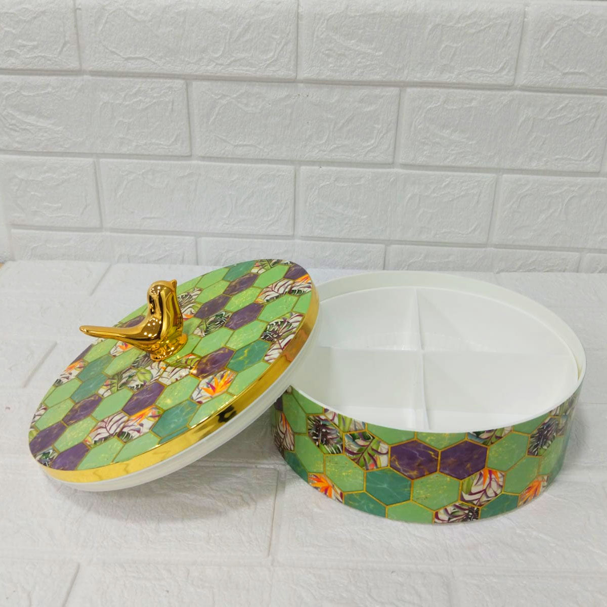 Rishabh Coral Plus Multipurpose Set with Golden Bird Handle