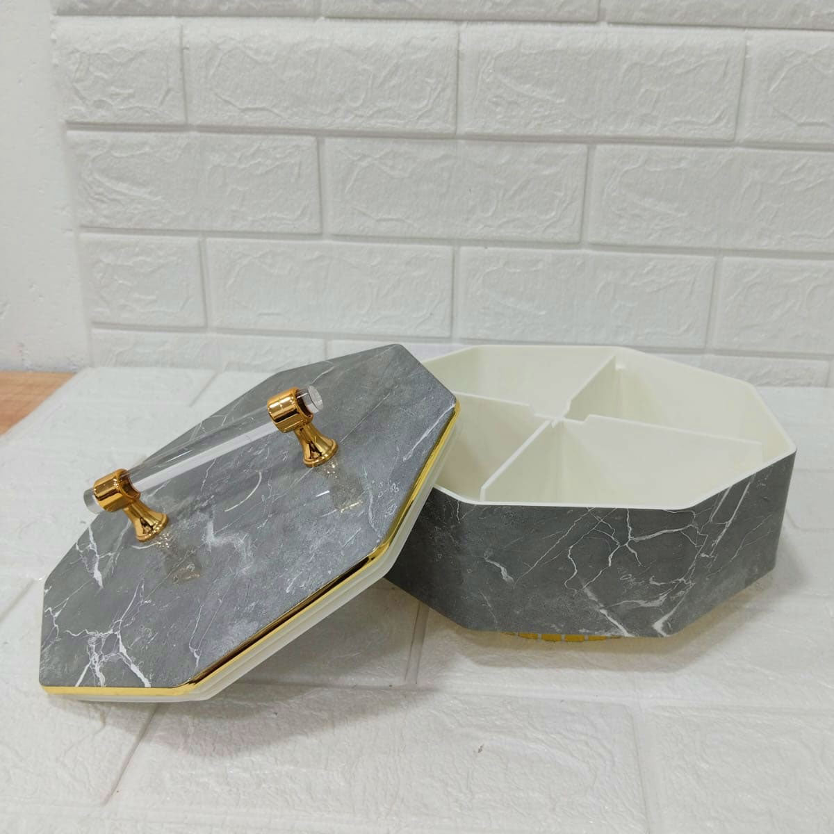 Rishabh Stylish & Trendy Multipurpose Set - Premium Hexagon Dry Fruit & Snack Storage Box