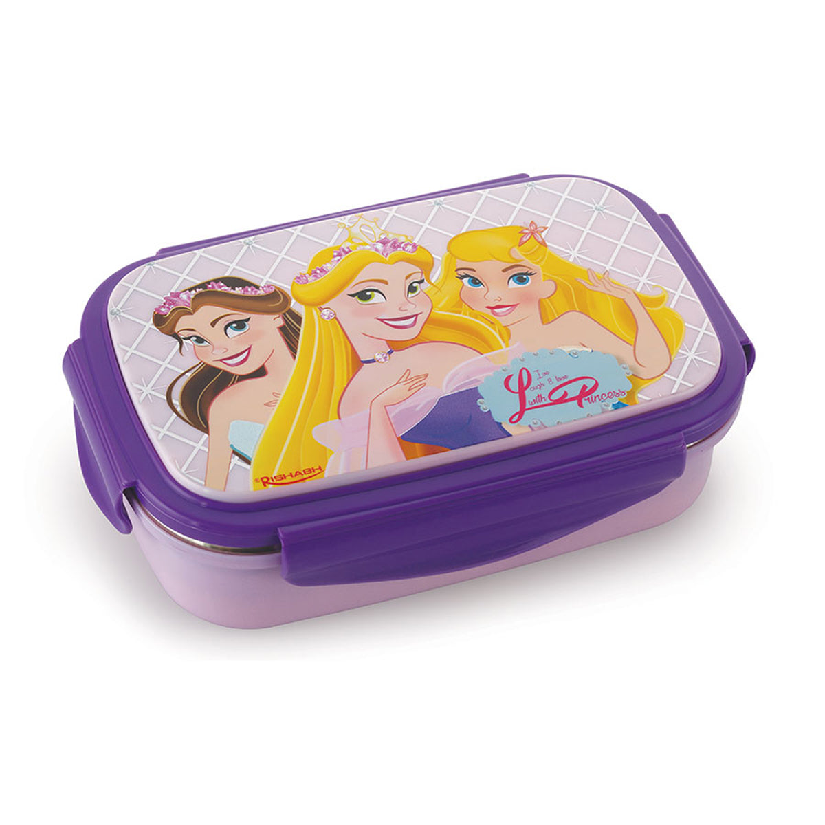 Rishabh Big Nutri-Steel Multi-Design Cartoon Printed Tiffin Box with Inner Container & Steel Spoon