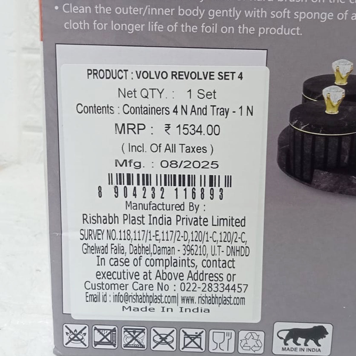 Rishabh Volvo Revolve – Multipurpose Revolving Container Set