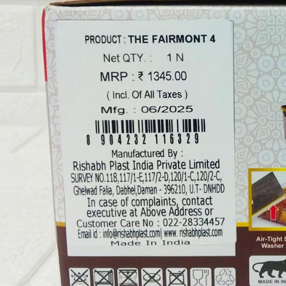 Rishabh Fairmont 4 Multipurpose Container Set