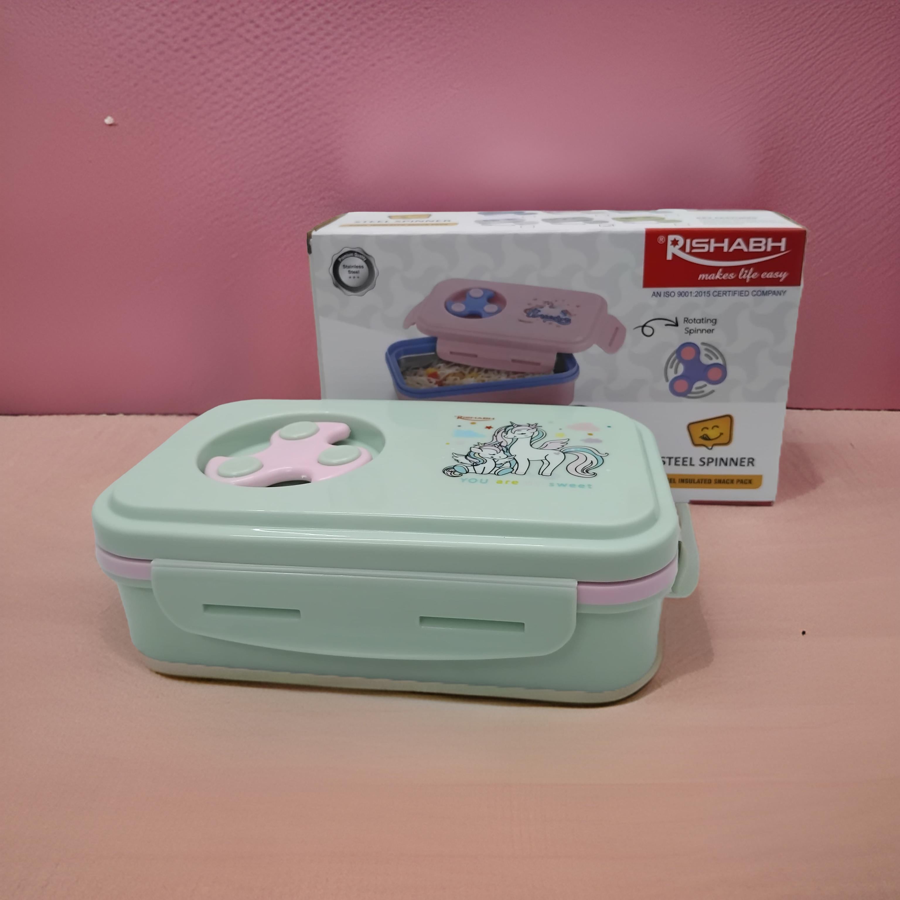 Rishabh Steel Spinner Lunch Box