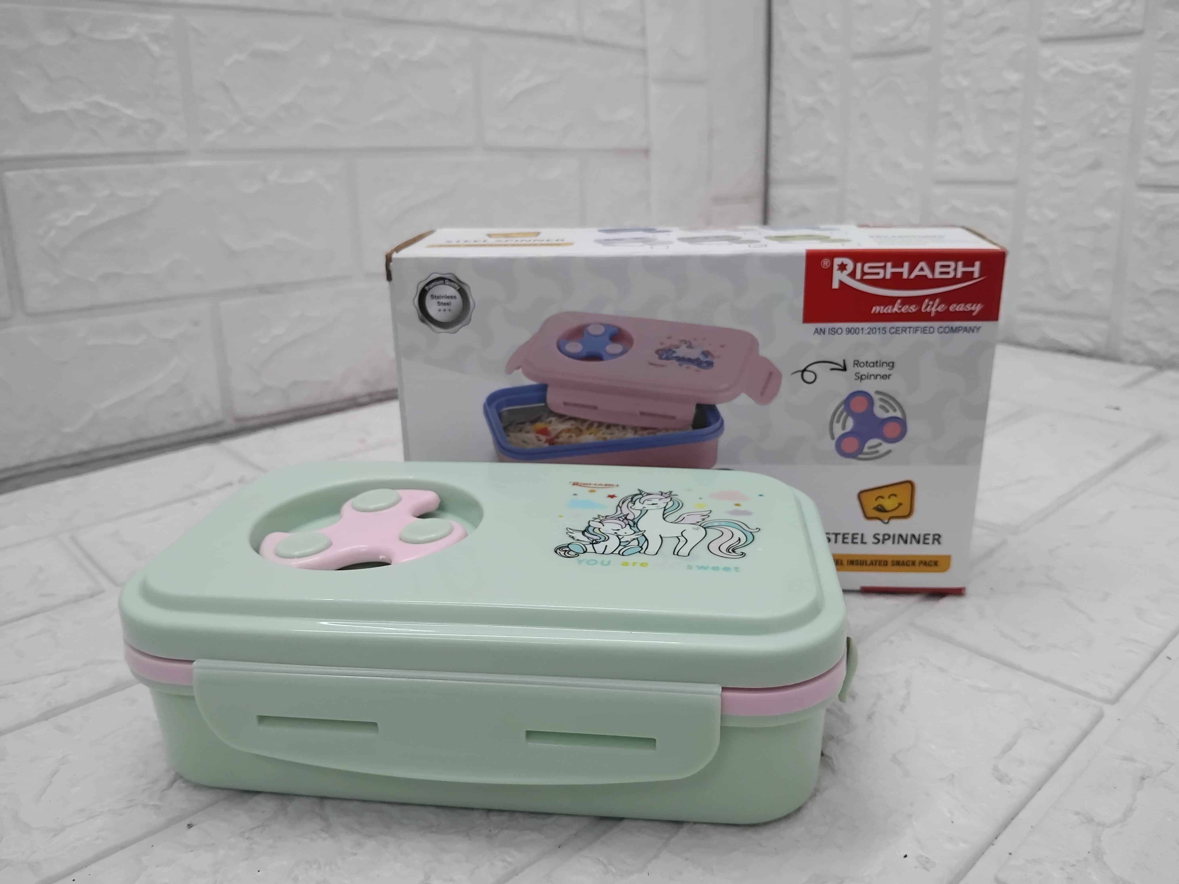 Rishabh Steel Spinner Lunch Box