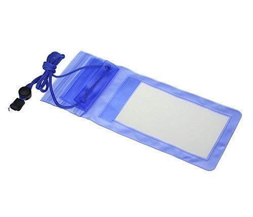Waterproof Sealed Transparent Mobile Bag Cover for Protection in rain & Swimming Fits for Any Android Universal Size Mobile Phone Multicolored