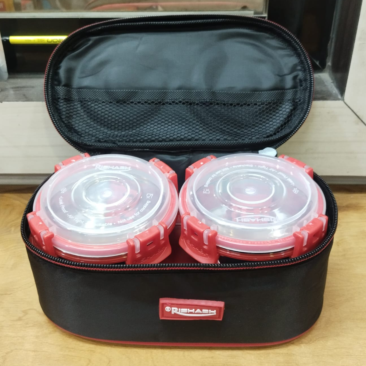 Rishabh Spice Lunchbox With 1 Box ,2 container and Jacket