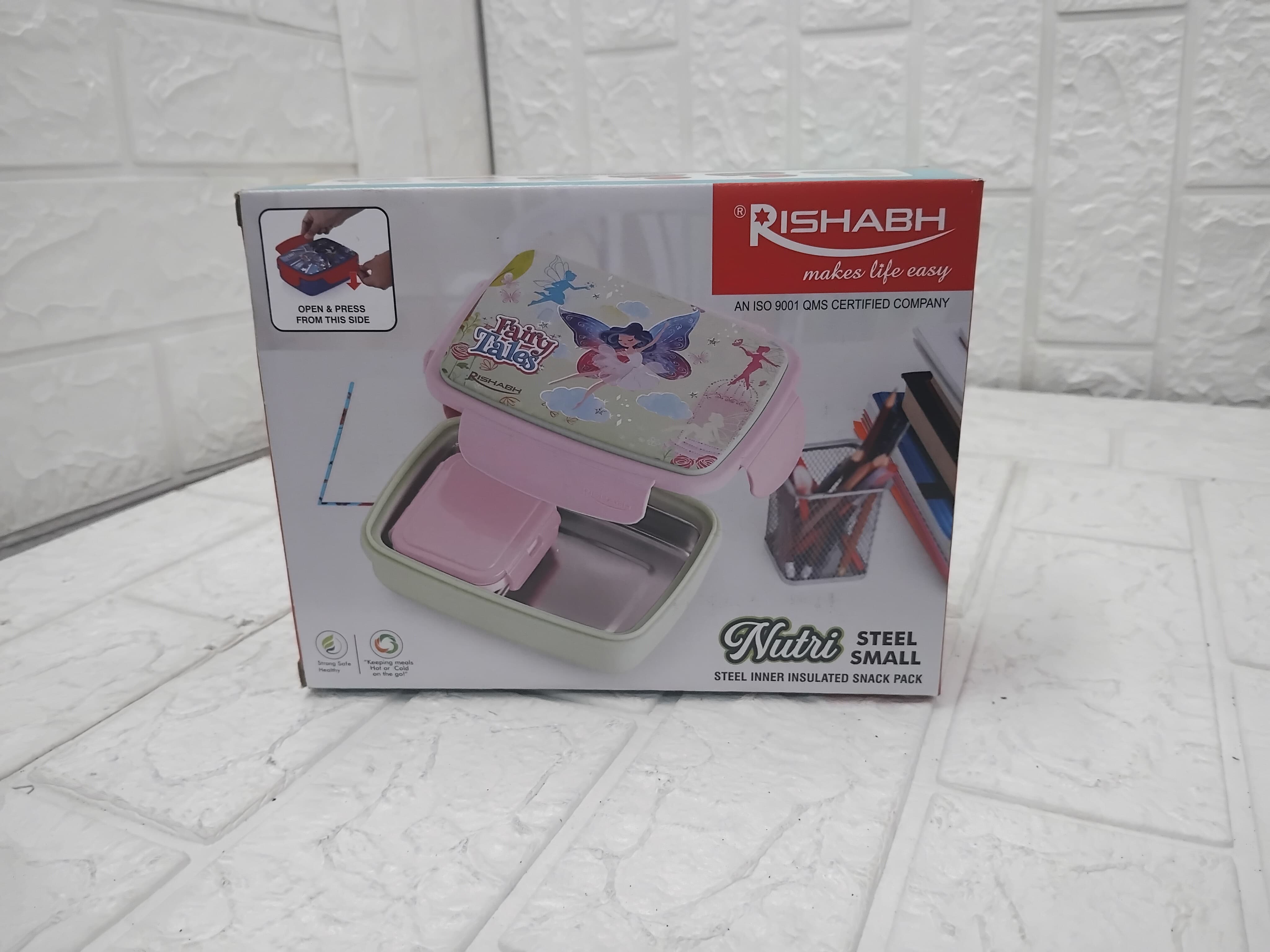 Rishabh Nutri Steel Small Lunch Box Set of 1 Pcs