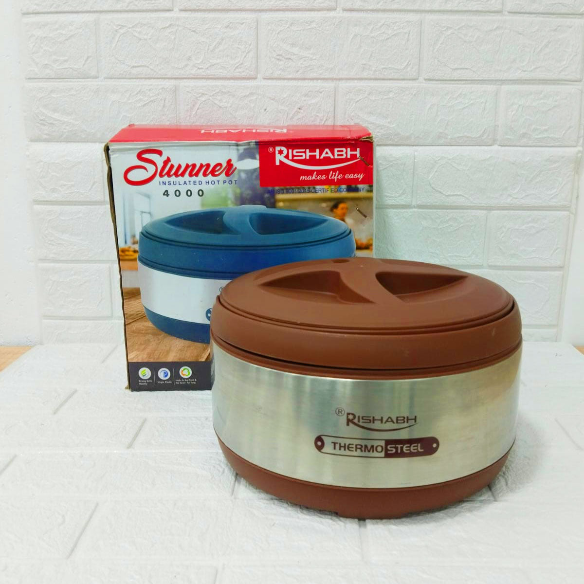 Rishabh Stunner Insulated Hot Pot 4000 Steel Casserole