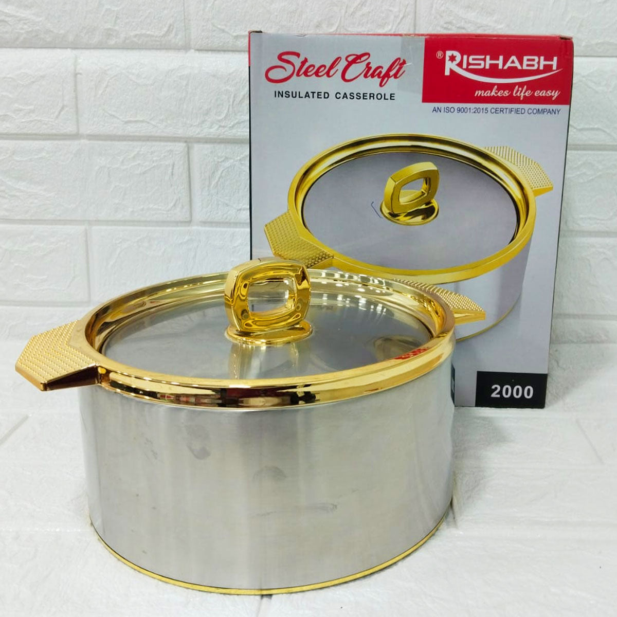 Rishabh Steel Craft Insulated Casserole - 2000ml