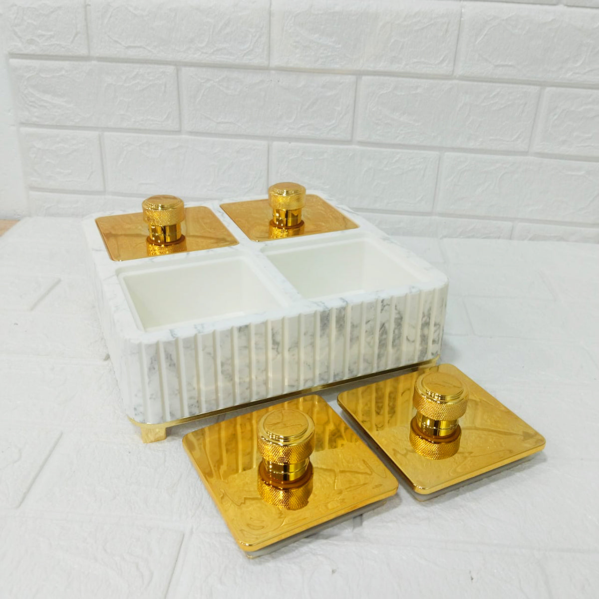 Rishabh Super Voltage 4 Multipurpose Container Set – Stylish & Trendy Airtight Square Storage