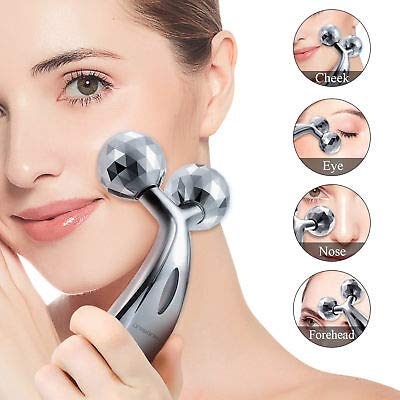 3D Manual Roller Massager 360 Rotate Roller Face Body Massager For Skin Lifting, Wrinkle Remover and Facial Massage, Relaxation and Skin Tightening Tool