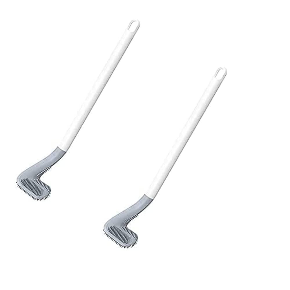 TLBS Golf Toilet Cleaner Brush with Holder & Magic Sticker , Slim Holder Anti-drip