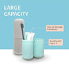 Toothbrush Capsule Shape Container Case Box Storage Organizer Cover Portable for Travel Bathroom Hiking Camping Plastic Toothbrush Holder (3pcs)