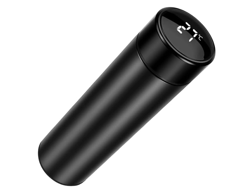 TLBS Smart Vacuum Insulated Water Bottle with LED Temperature Display Hot and Cold Water Bottle 500 ml Thermos Double Stainless Steel Wall