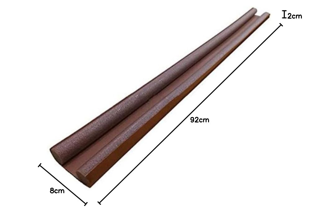 Twin Door Draft Stopper/Guard Protector for Doors and Windows | Door Bottom Sealing Strip Guard for Home