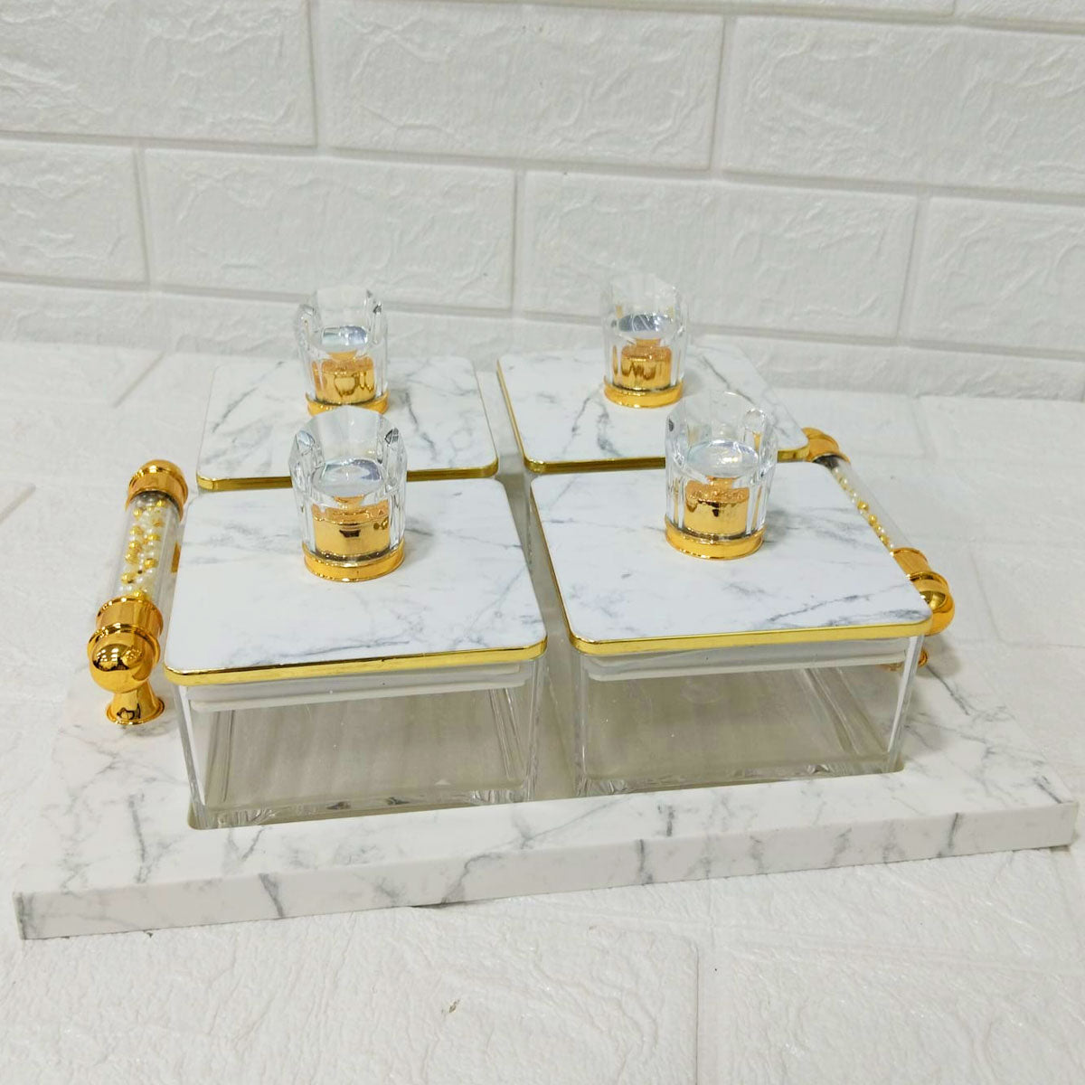 Rishabh Super Rafel Deluxe 4 Multipurpose Container Set with Tray