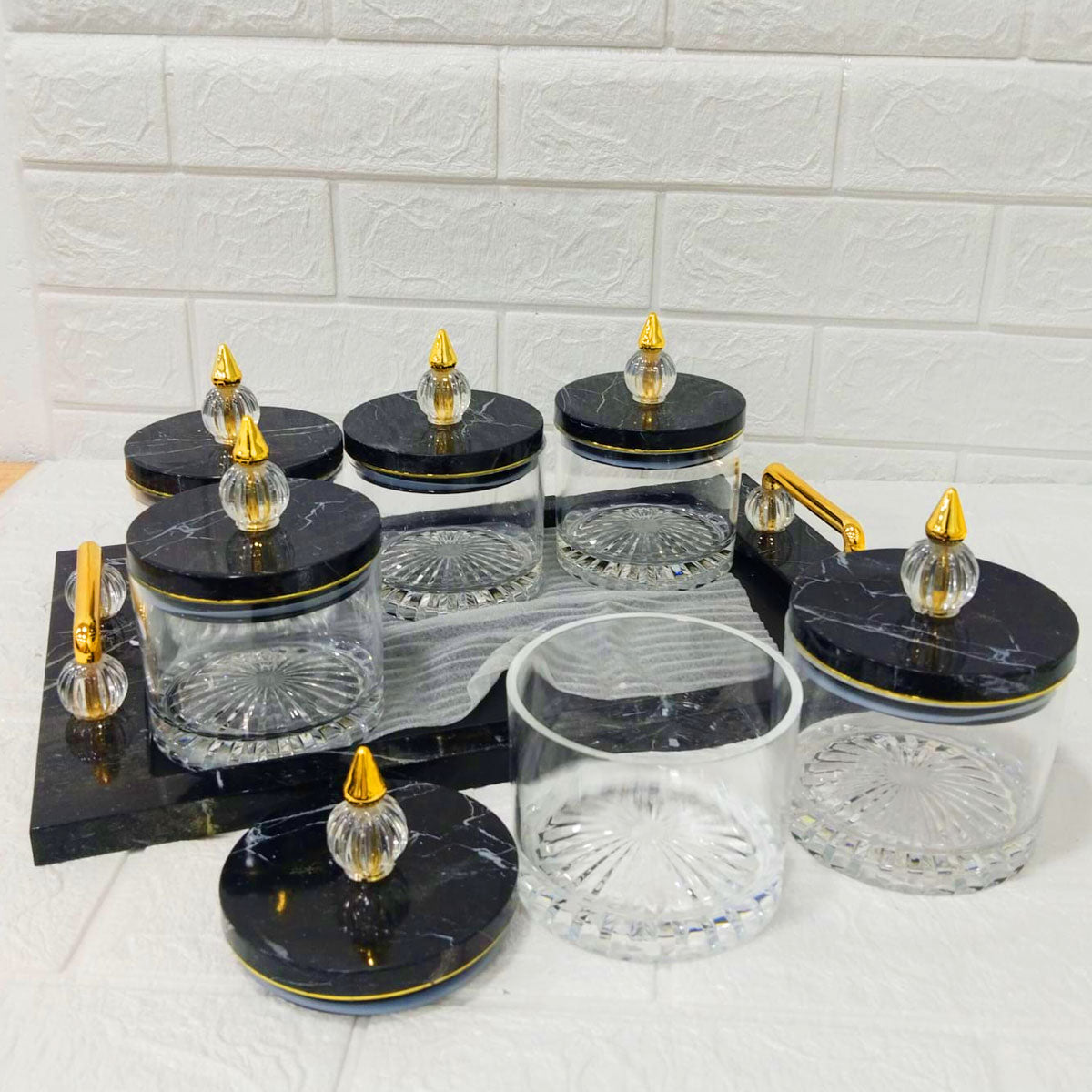 Rishabh Super Rubikon Multipurpose 6-Piece Container Set with Tray