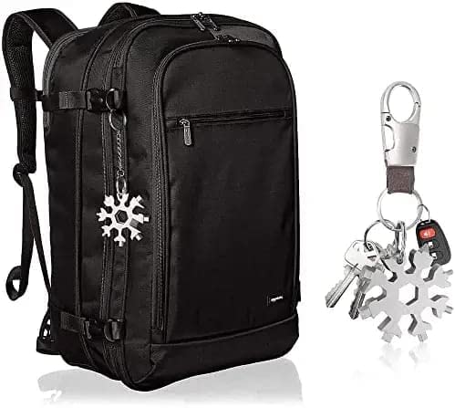 TLBS 18 in 1 Stainless Steel Snowflake Multi Tool, Durable and Portable, Essential Key Chain, Pocket Bottle Opener, Pocket Wrench