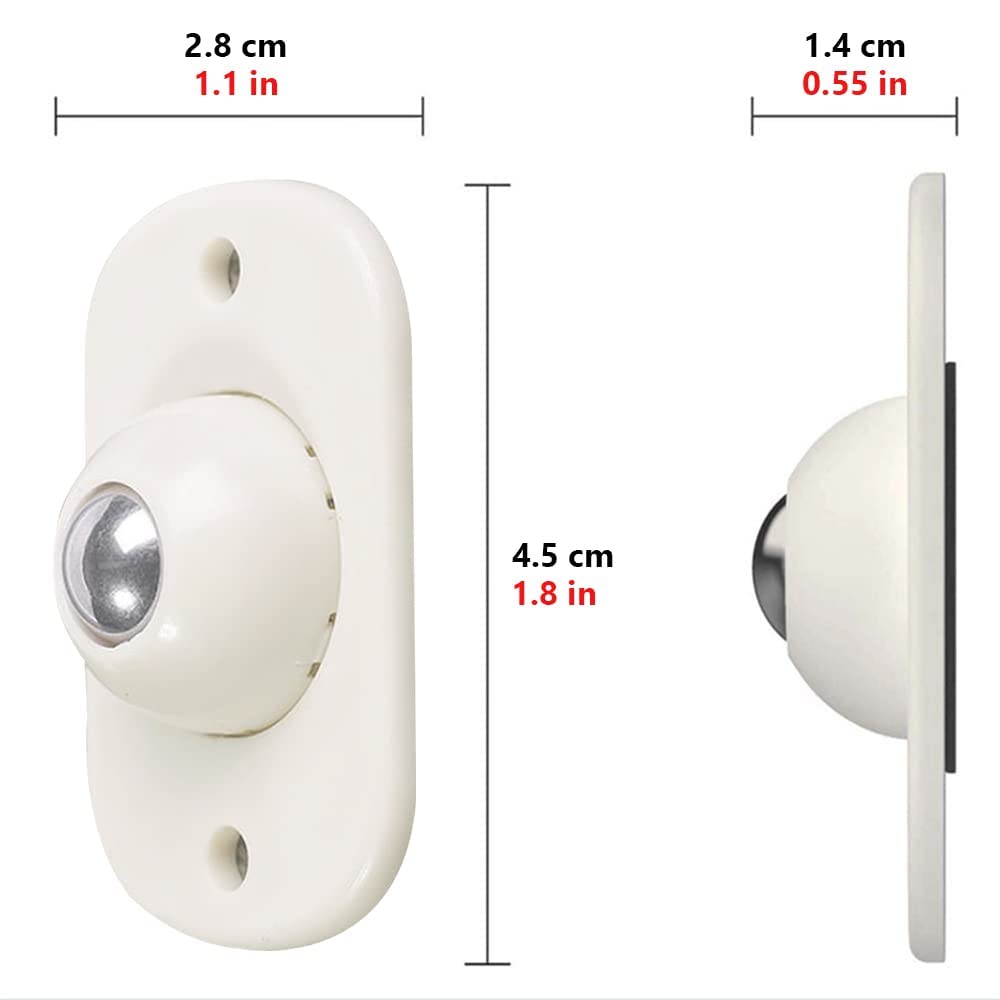 TLBS 4Pcs Self Adhesive Mini Swivel Casters Wheels,Universal Wheels at The Bottom of The Storage Box, Swivel Caster Wheels 360 Degree Rotation Pulley for Furniture Various Storage Boxes