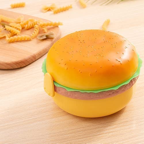 TLBS Burger Shape Lunch Box for Kids - School Tiffin Box for Boys & Girls