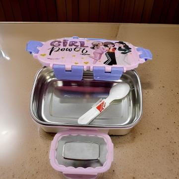 Rishabh School Tiffin Inner Steel Plastic Insulated