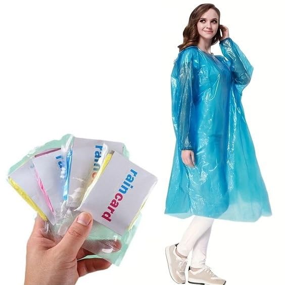 Rain Card for Emergency Use | Waterproof Rain with Smallest Pocket Size| Easy to Carry