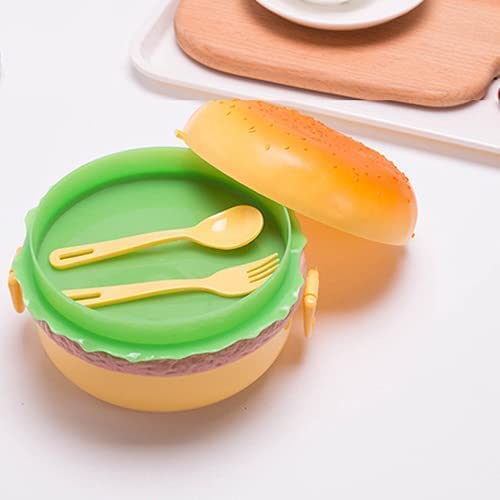 Burger Shape Lunch Box for Kids - School Tiffin Box for Boys & Girls