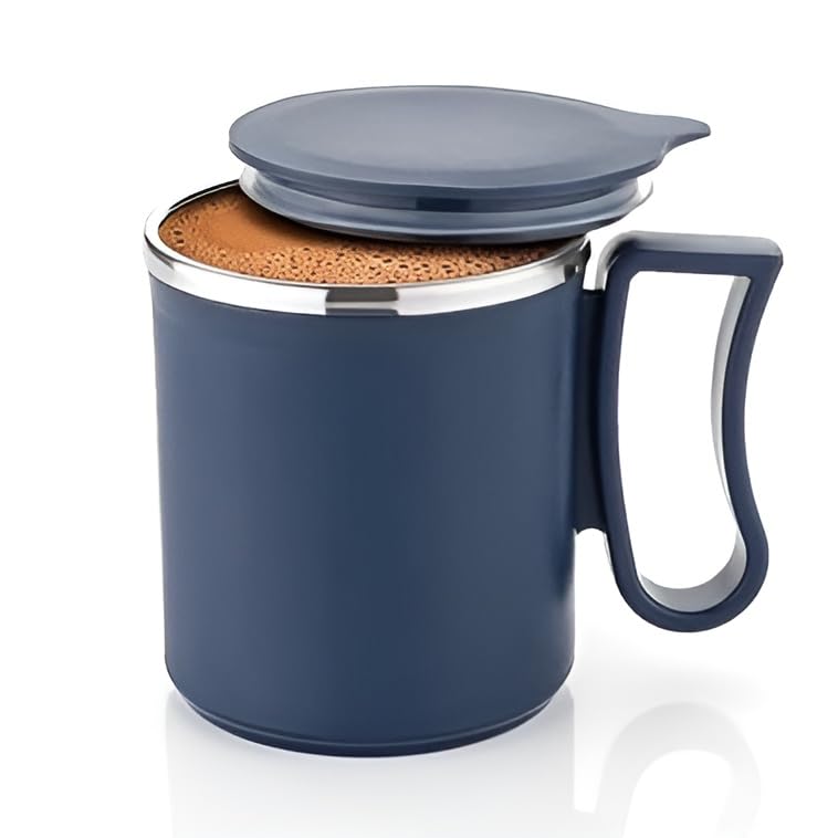 TLBS Coffee Mug with Lid Insulated Stainless Steel for Tea Milk Mug Inner Stylist Double Wall Cup for Home Office Restaurant Use