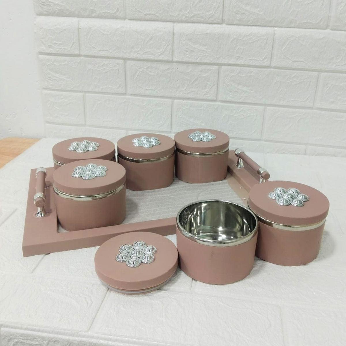 Rishabh Steel King Deluxe 6-Piece Multipurpose Container Set