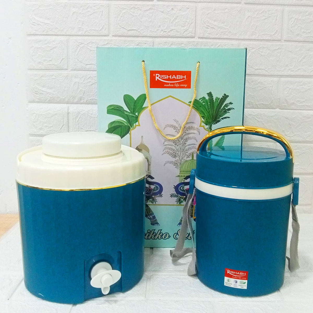 Rishabh Seikko Set 2 – Premium Insulated Water Jug & Lunch Pack Combo Set