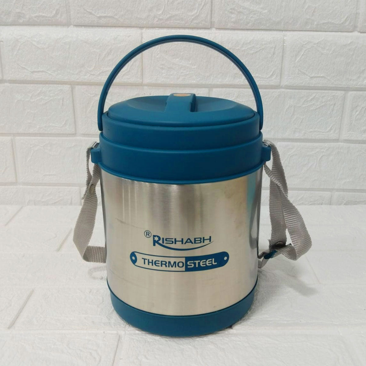 Rishabh Sivana 3 Thermo Steel Lunch Box with Virgin Plastic Outer Case