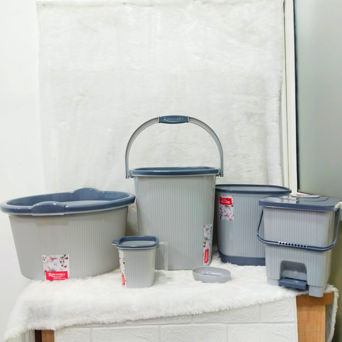 Rishabh Super Line Jumbo Set 6 – Premium Bathroom Utility Kit