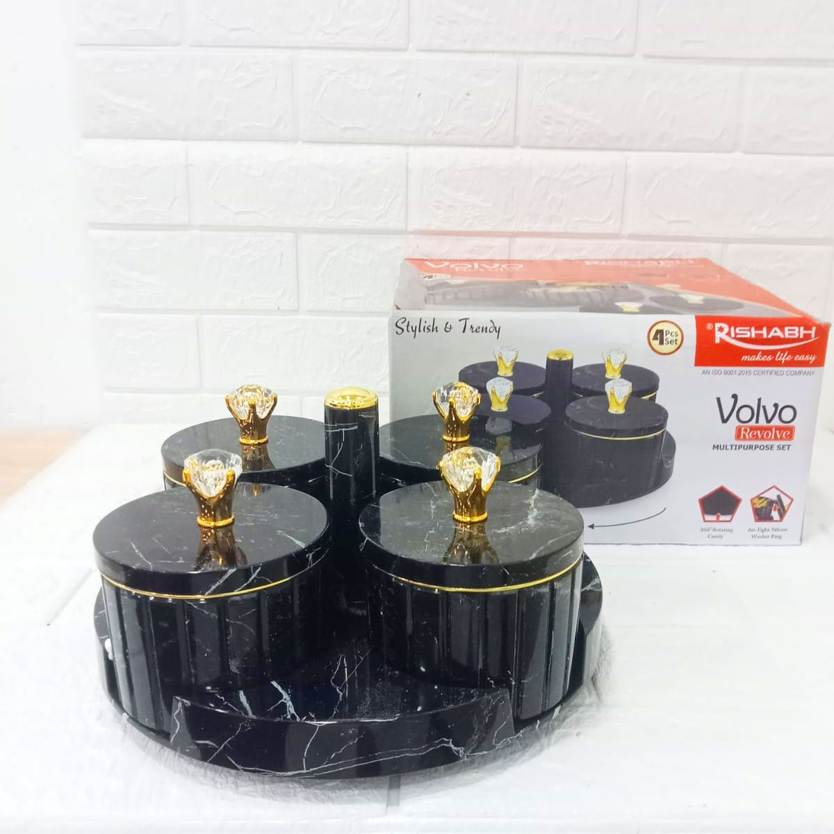 Rishabh Volvo Revolve – Multipurpose Revolving Container Set