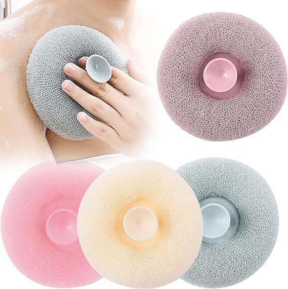 Loofah Bath Sponge Body Scrubber Mesh for Men Women Exfoliating Bath Sponge Cleaning Brush for Body