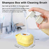 TLBS Silicone Massage Bath Body Brush Soft Silicone Bath Shower Massage Body Cleaning Bath Brush With Shampoo Dispenser