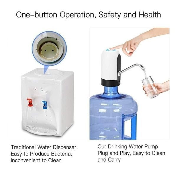 TLBS Automatic Drinking Cooler USB Charger Portable Pump Dispenser| Wireless Water Can Dispenser Pump