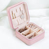 Leather Small Jewelry Box, Travel Portable Jewelry Case For Ring, Pendant, Earring, Necklace, Bracelet Organizer Storage Holder Boxes