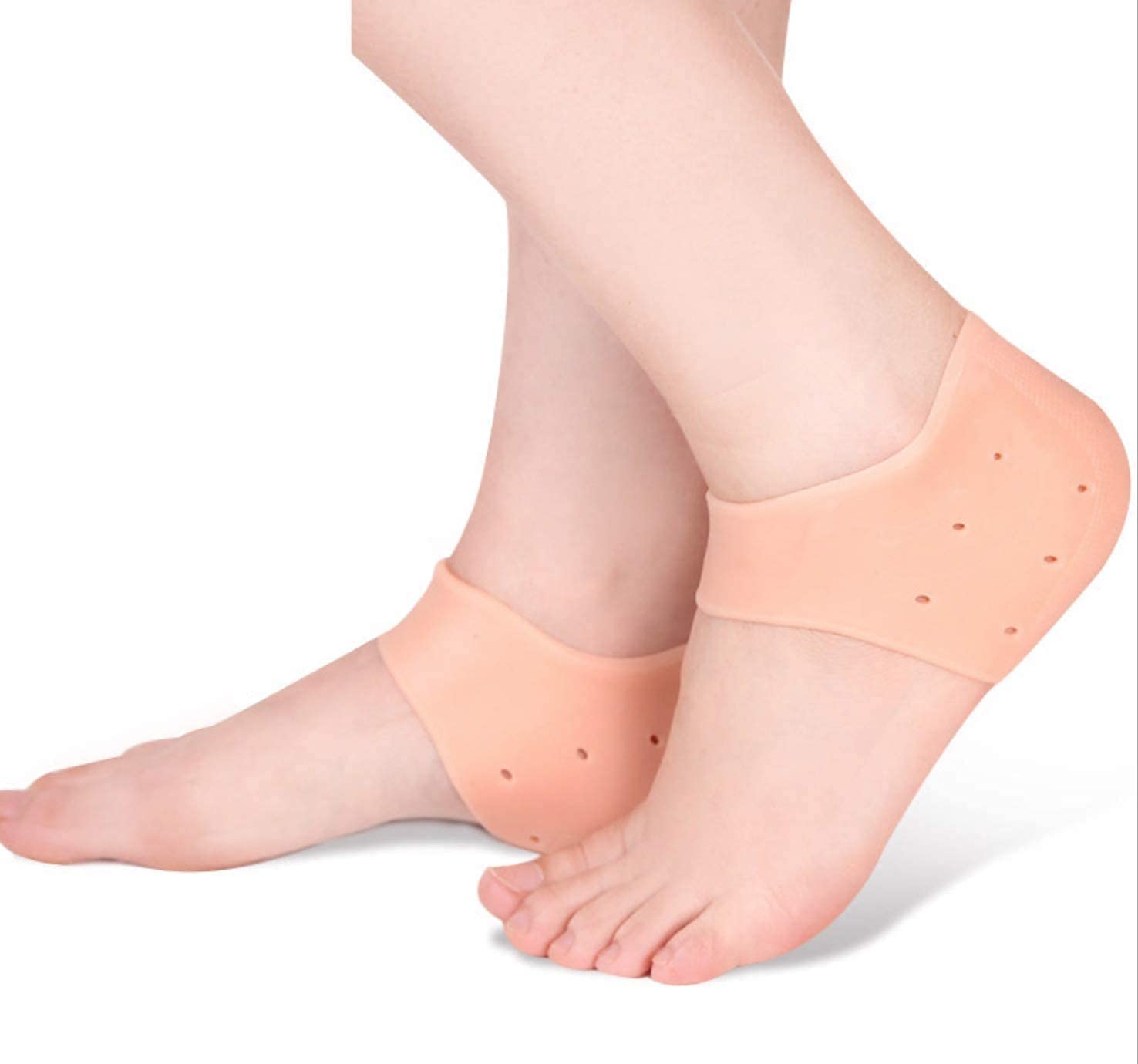 Heel Pad For Heel Pain Heel Socks Anti Crack Silicon Gel Heel And Foot Protector Moisturizing Socks