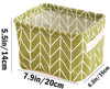 Foldable Storage Box Canvas Fabric Baskets For Organizing With Handles, Rectangle Small Storage Box, Cube, Foldable Multipurpose Storage Box, Closet, Desk, Baby Storage Organizer (Mulicolor)