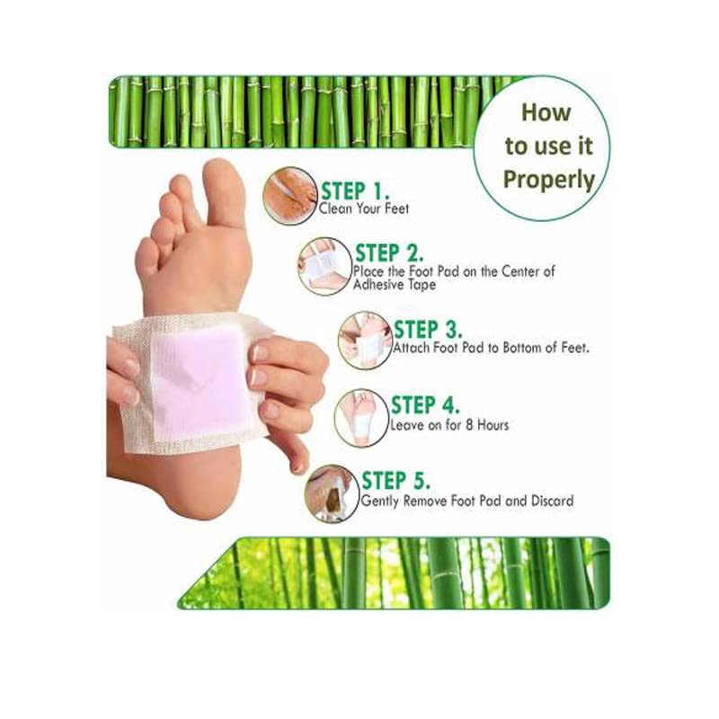 TLBS Kinoki Premium Detox Foot Pad, Cleansing Toxin Remover Foot Patches, Organic Weight Loss Patch, For Men & Women - Free Size