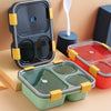 Lunch Box for Kids – 3 Compartment Insulated Lunch Box Plastic Tiffin Box for Boys, Girls, School & Office Men