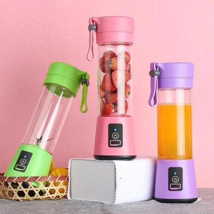 TLBS 6 Blades Juicer Rechargeable Portable Electric USB Juicer Bottle Blender for Making Juice,Travel Juicer for Fruits and Vegetables,Juice Maker Machine (Multicolour)